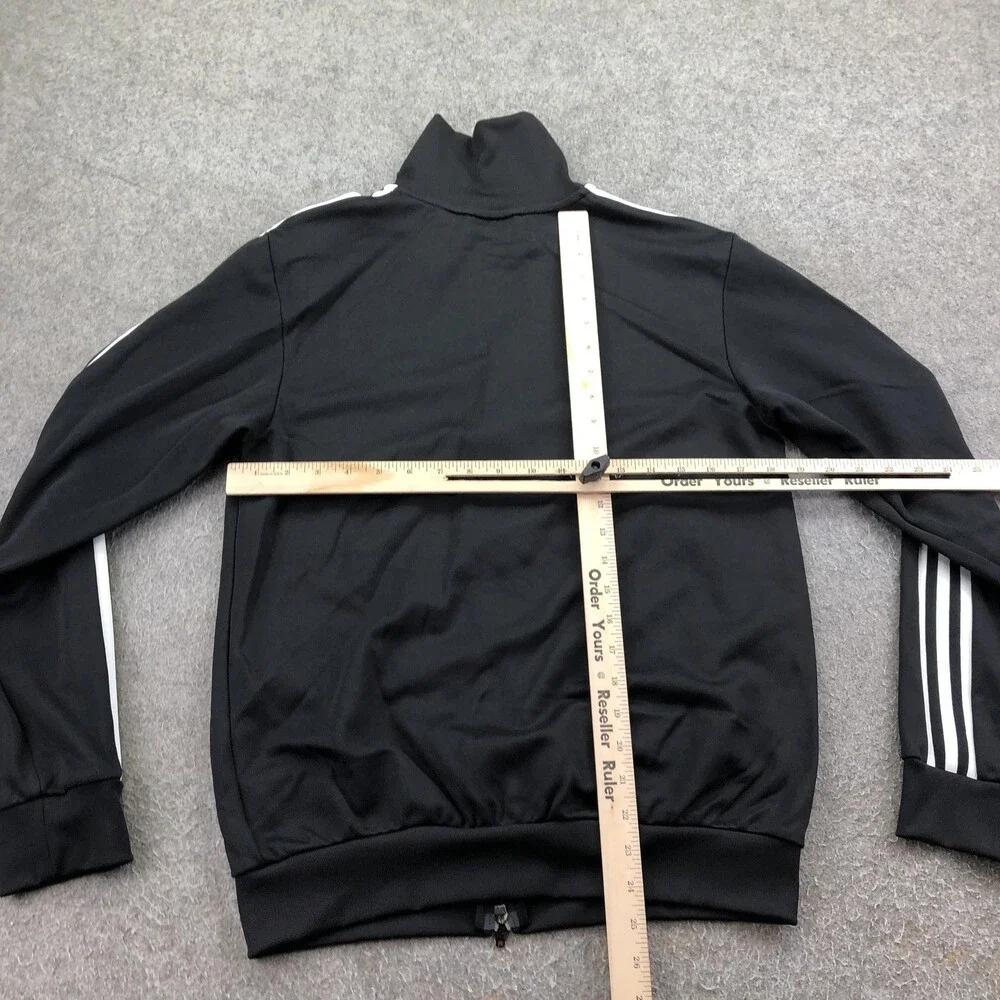 Adidas Jacket Mens Medium Black Zip Track 3 Stripe Parley Ocean Plastic Firebird
